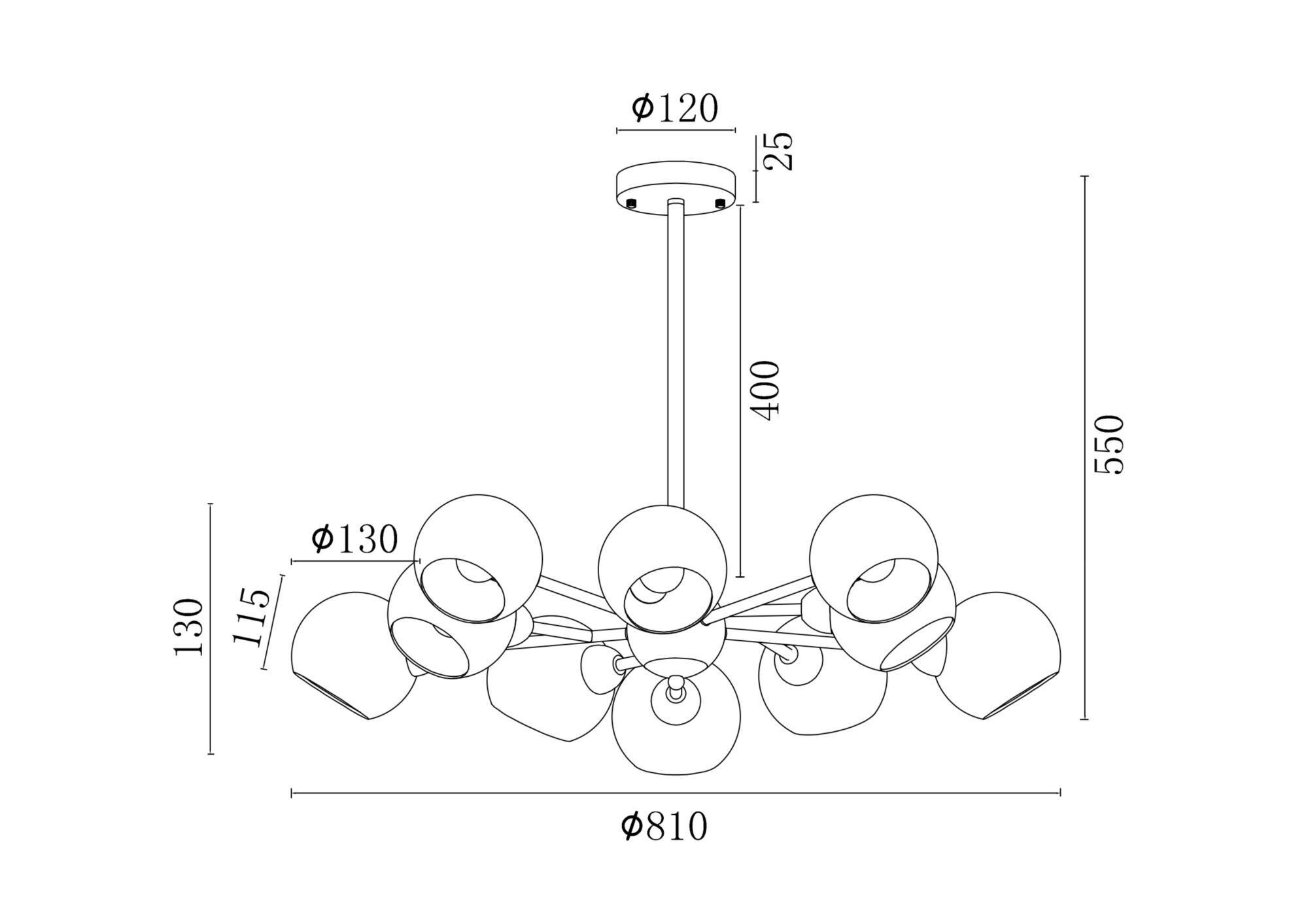 Люстра Freya FR5121PL-10G
