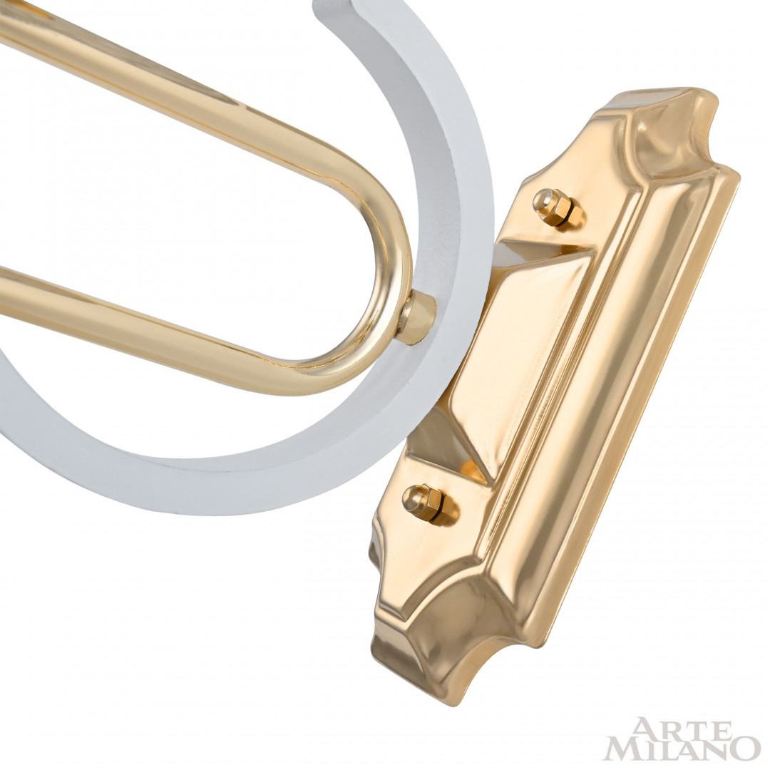 Бра с плафоном 302097/1W Wh/Gd Arte Milano