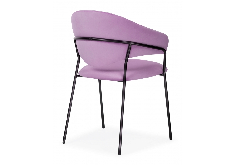 Стул Woodville Рансол лиловый / черный глянец 483859