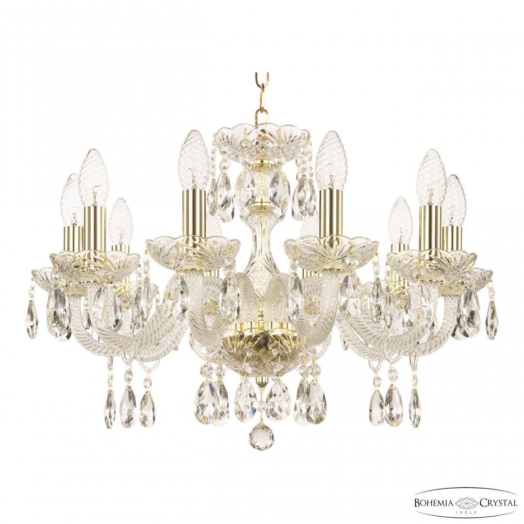 Люстра хрустальная 117/10/195 G Bohemia Ivele Crystal