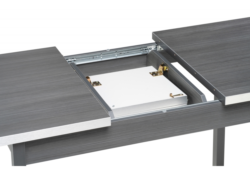 Стол деревянный Woodville Аделиция 110 файн-лайн / графит 507423