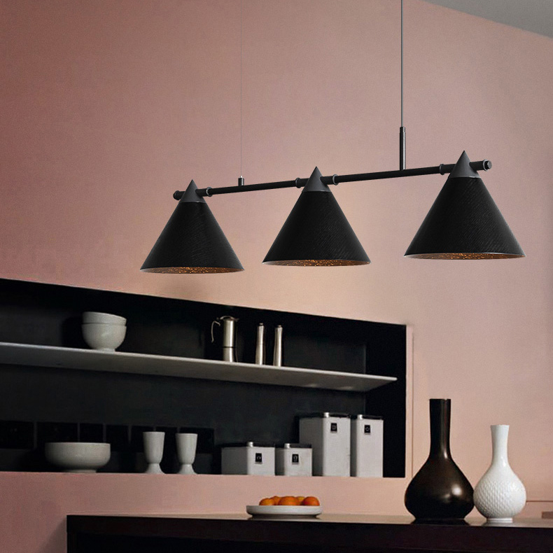 Подвесной реечный светильник CONE 4 Brown by ImperiumLoft