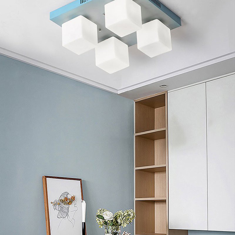 Подвесная люстра BOARD CUBE L6 Grey by ImperiumLoft