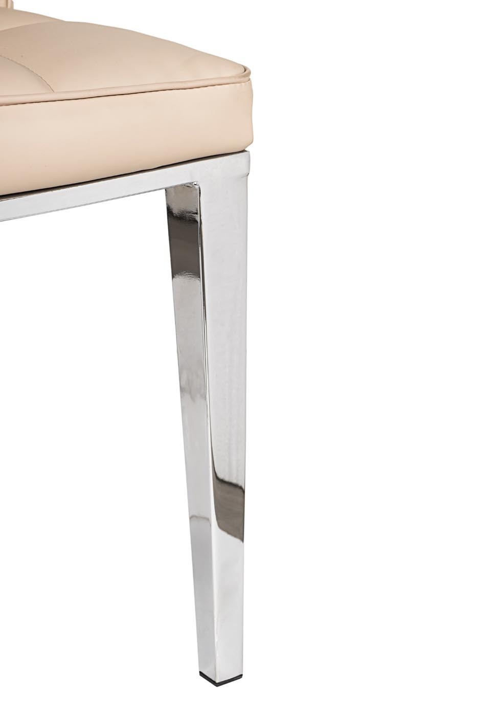 Стул розовый из экокожи (хром) Garda Decor GY-DC8169-PK