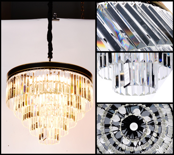 Люстра Delight Collection Odeon 25 black/clear