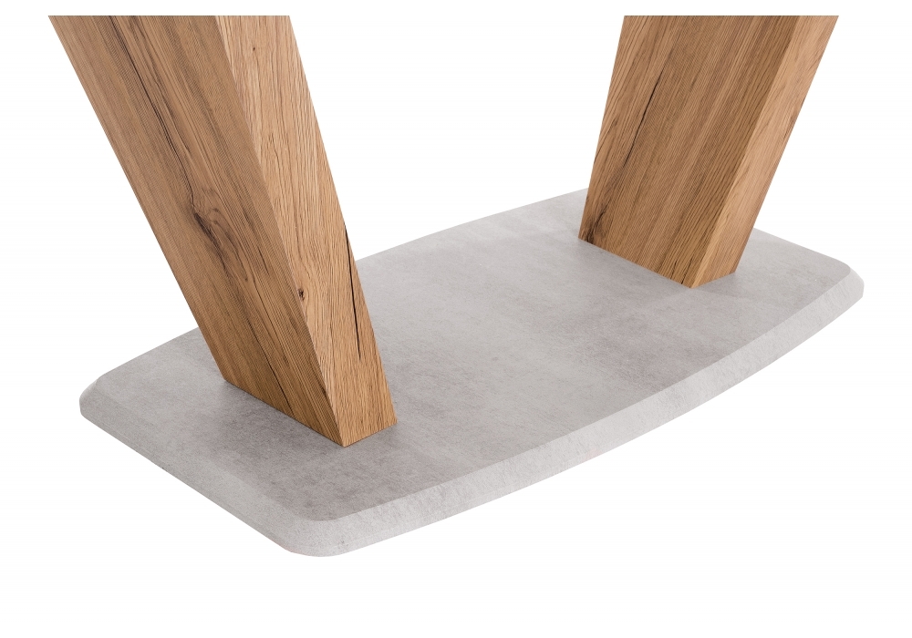 Стол Woodville Петир 160 дуб монтана / белый 462108