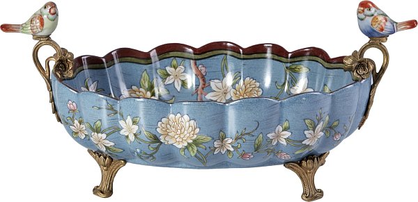 Чаша с птичками Glasar D912GHC/HLD2136