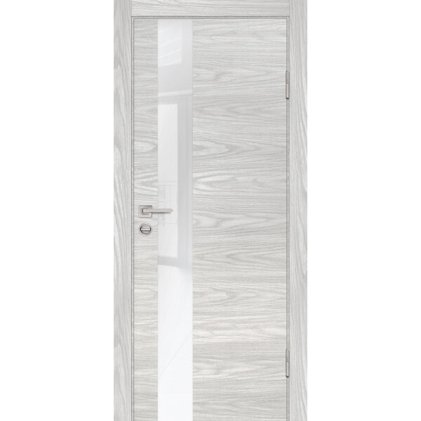 Межкомнатная дверь Graf P-10 белоснежный лакобель Дуб скай бежевый (2000 х 900)
