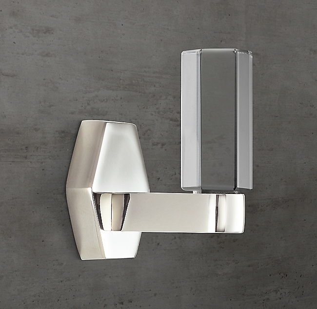 Крючок Restoration Hardware Lambeth Crystal Hex. Polished Nickel