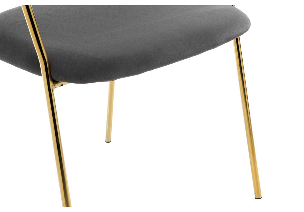 Стул Woodville Kamelia grey / gold 11777