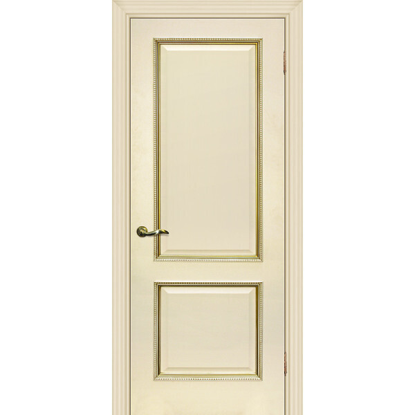 Межкомнатная дверь Graf Мурано-1 магнолия, патина золото (1900 х 550)