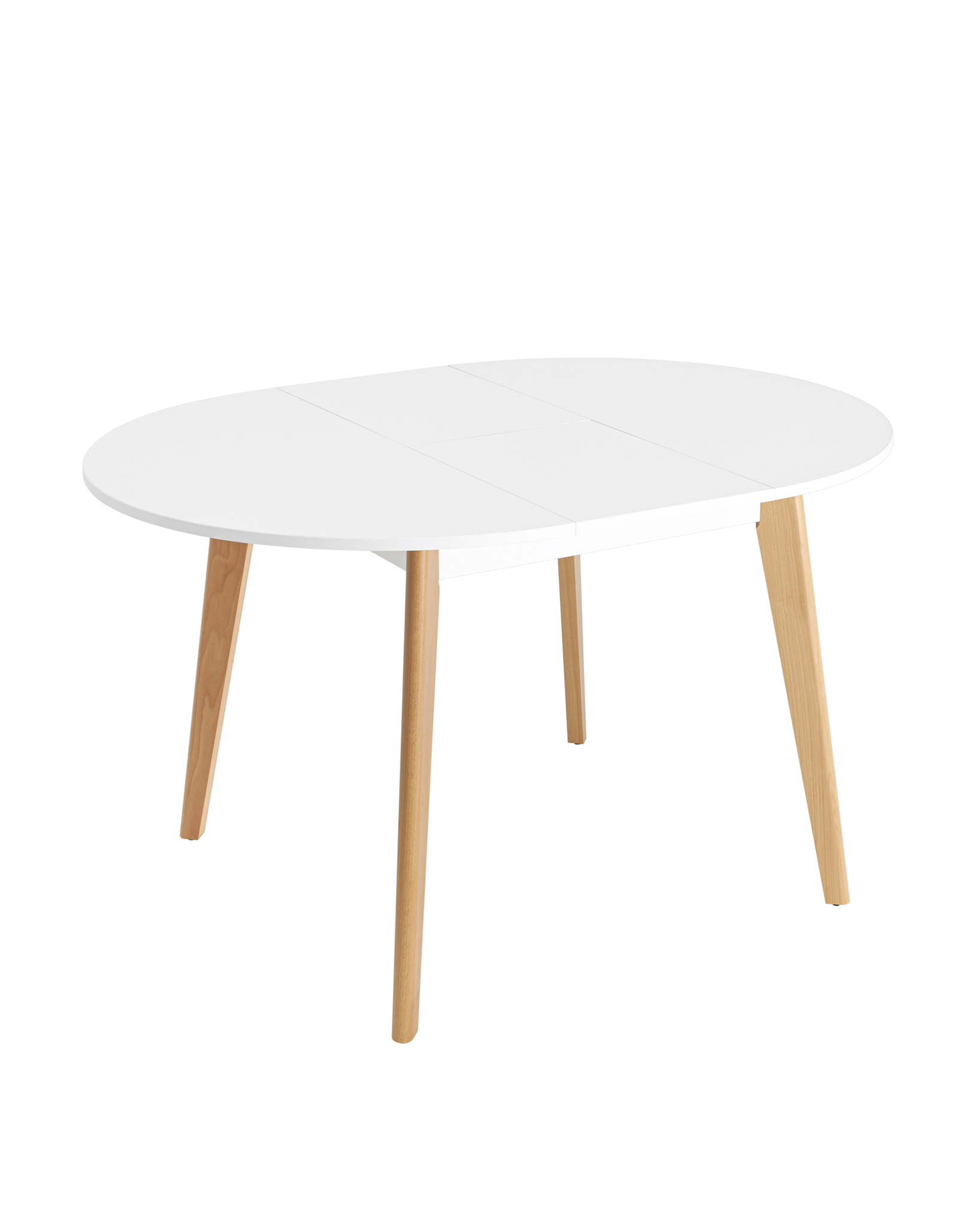 Стол Rondo 100-135*100 бук/белый Stool Group