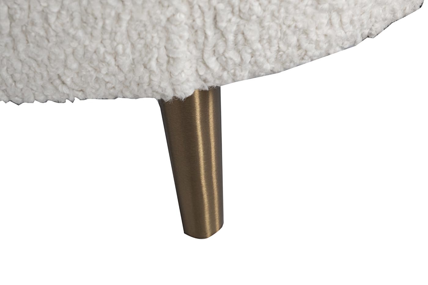 Диван двухместный кремовый (искусственный каракуль) Garda Decor 48MY-1289-L CRE