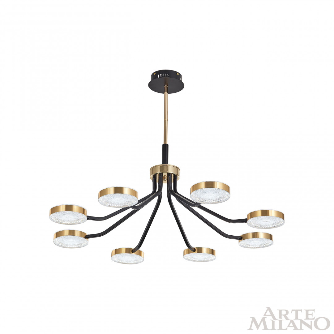 Люстра светодиодная 276079/8 BK/GD Arte Milano