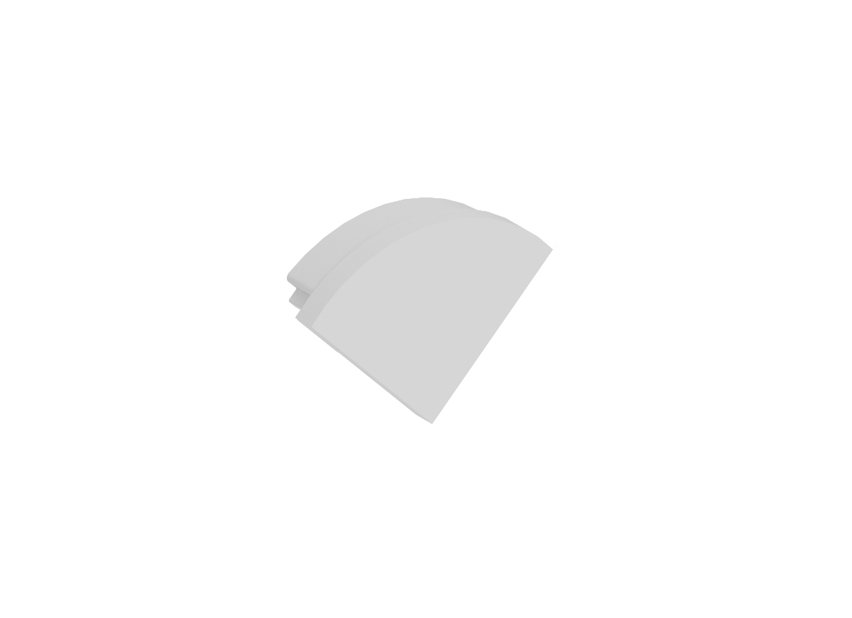 боковая глухая заглушка для профиля Donolux CAP18503RAL9003