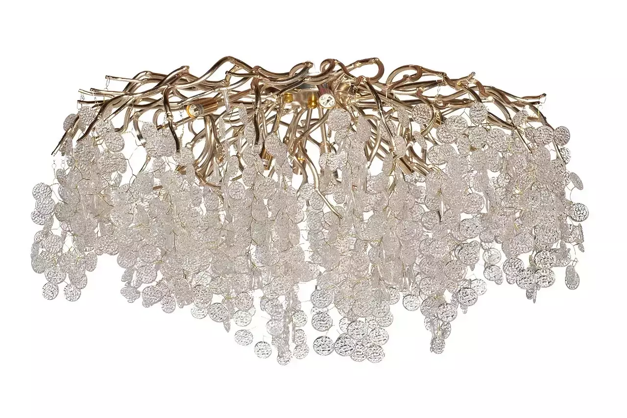 Люстра потолочная круглая цвет шампань Garda Decor 86-9018/1000