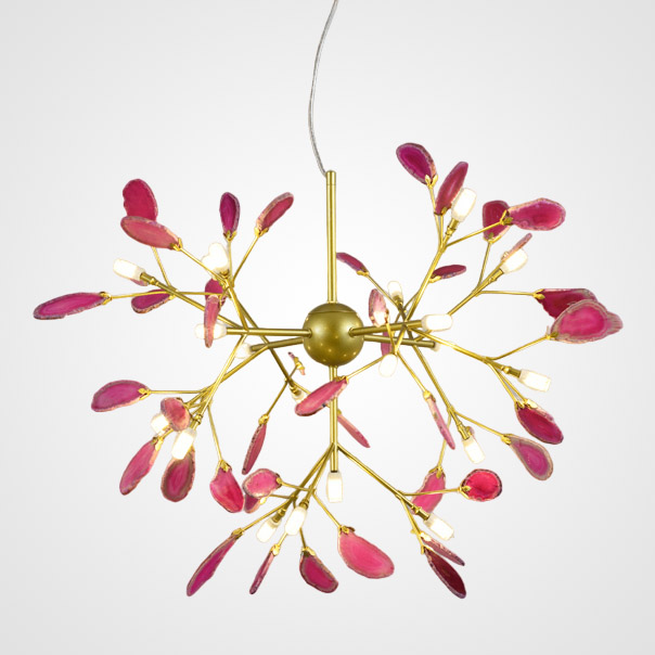 Подвесная люстра AGATE L20 Pink by ImperiumLoft