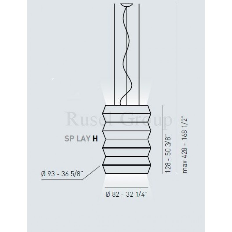 Подвесной светильник AXO LIGHT LAYERS SP H