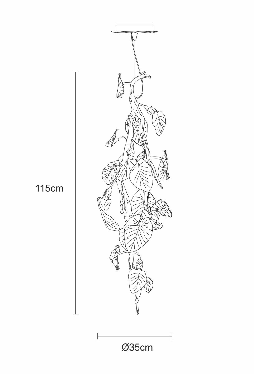 Подвесной светильник Serip Calathea Ornata Extra Small CT 3428/6 FP 10
