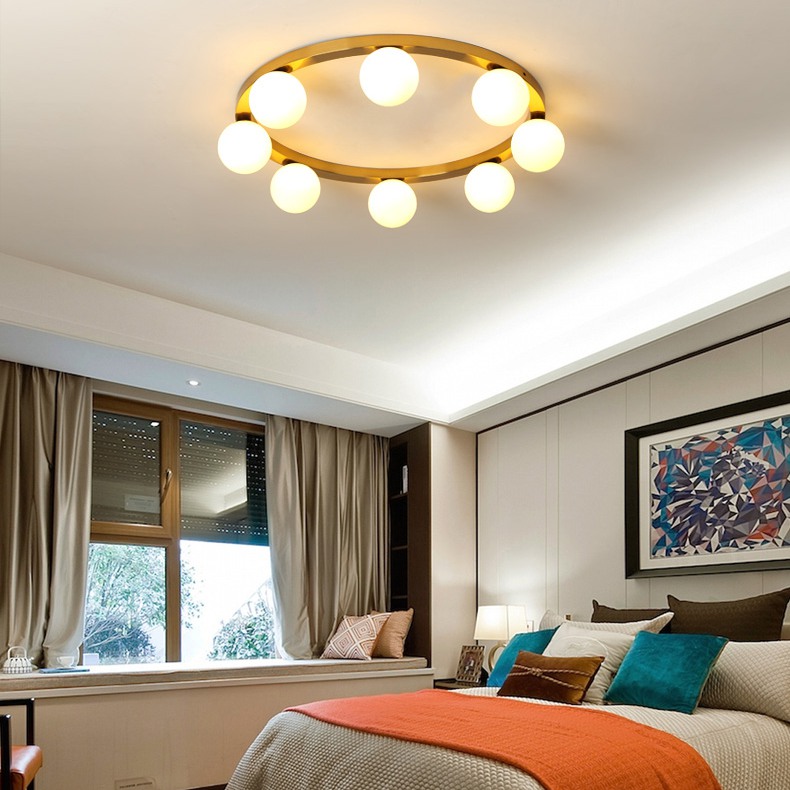 Потолочный светильник WREATH 8 D77 Золото, Матовый by ImperiumLoft