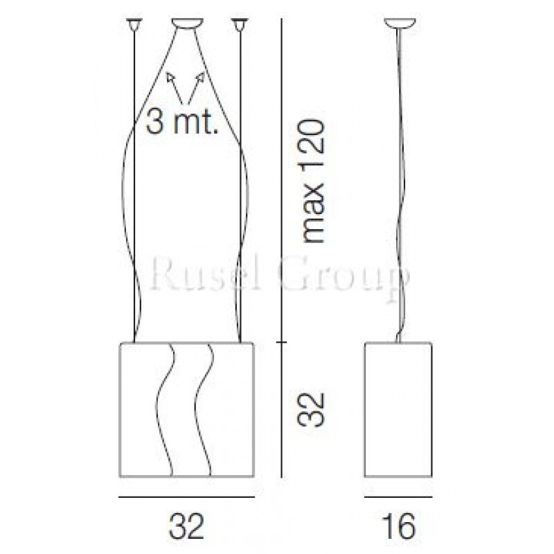 Подвесной светильник Vistosi SEGRETO SP G