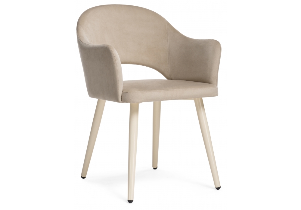 Стул Woodville Апри микровелюр 05 / бежевый глянец 464180