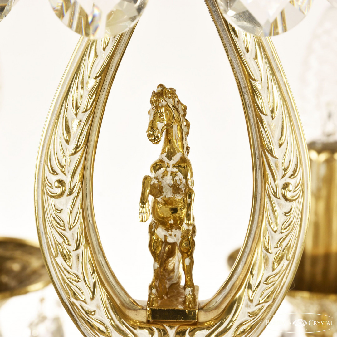 Люстра бронзовая с хрусталём 71402/8/175 A GW FH1S