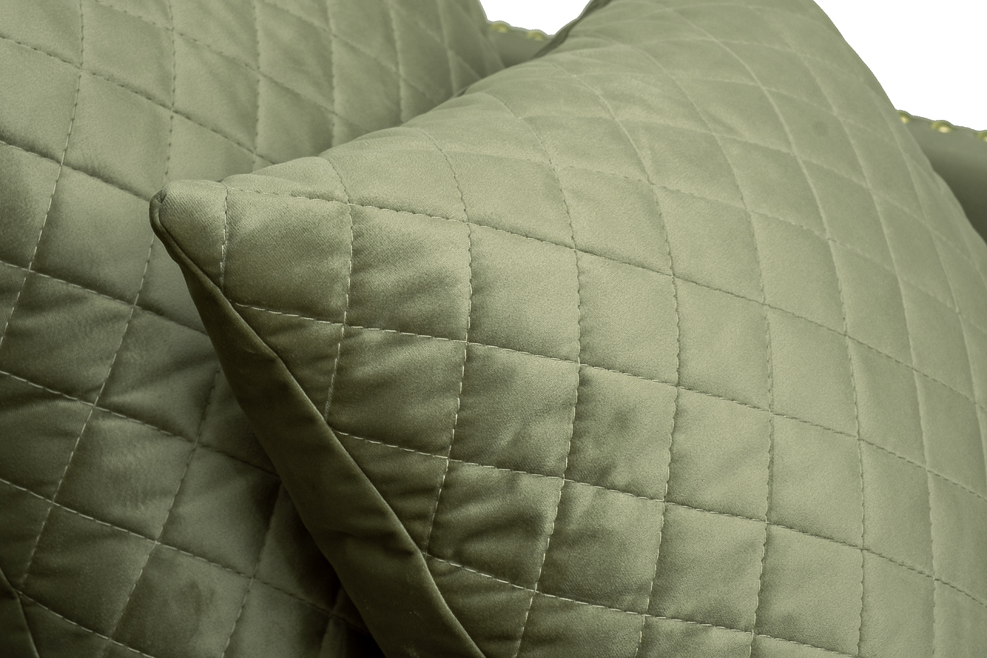 Кресло велюровое оливковое Garda Decor SORRENTO1-Colt1002