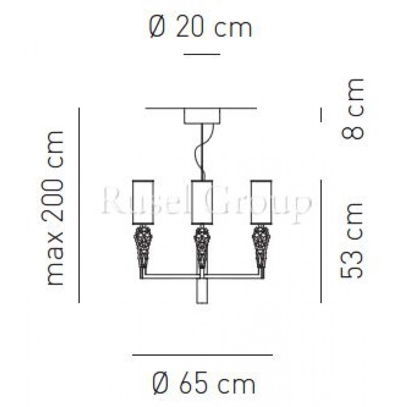 Люстра Axo Light SUBZERO SP 06