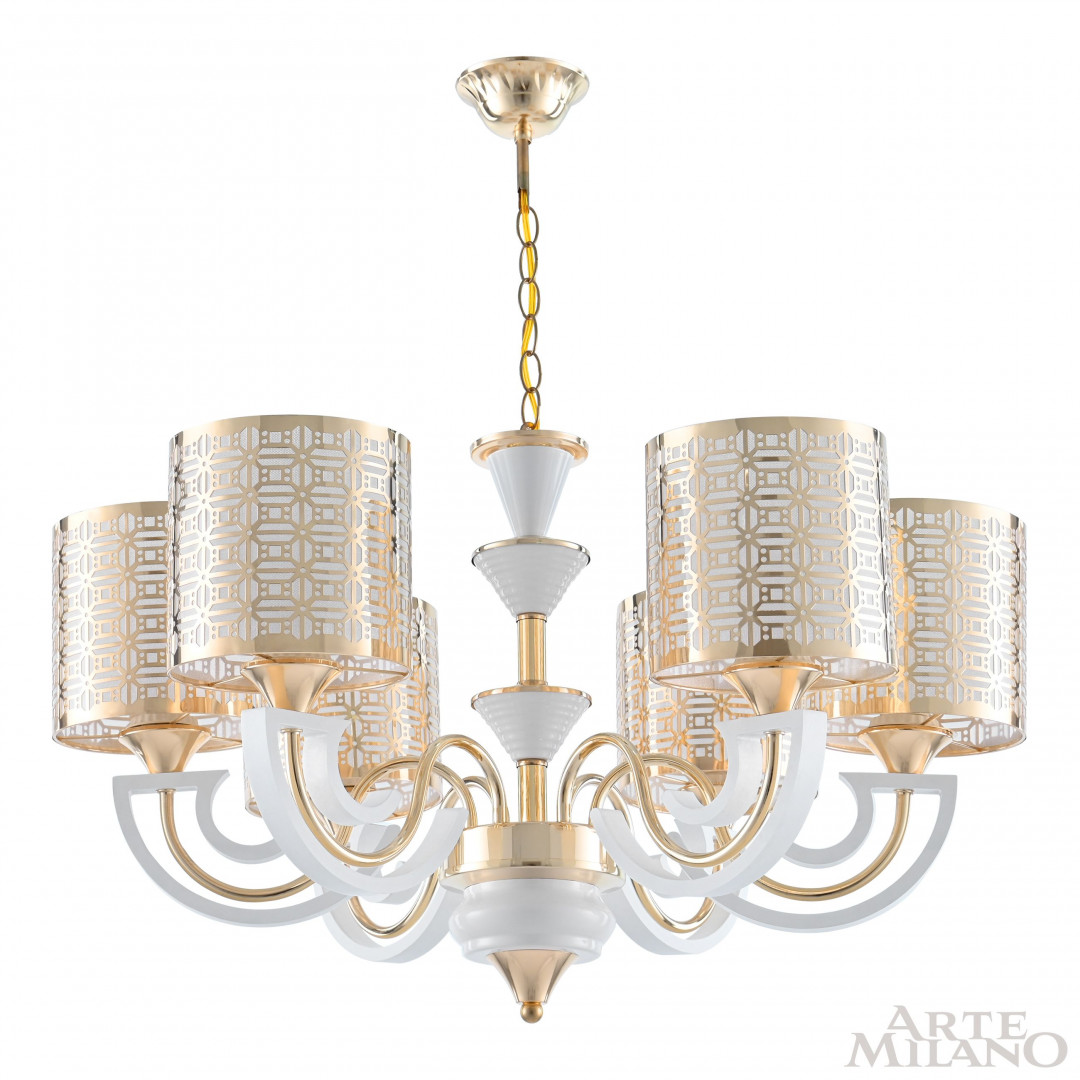 Люстра подвесная с плафонами 308857/6 Wh/Gd Arte Milano