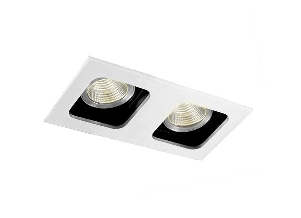 Поворотныйстраиваемый светильник под сменную лампу Donolux DL18614/02WW-SQ White/Black