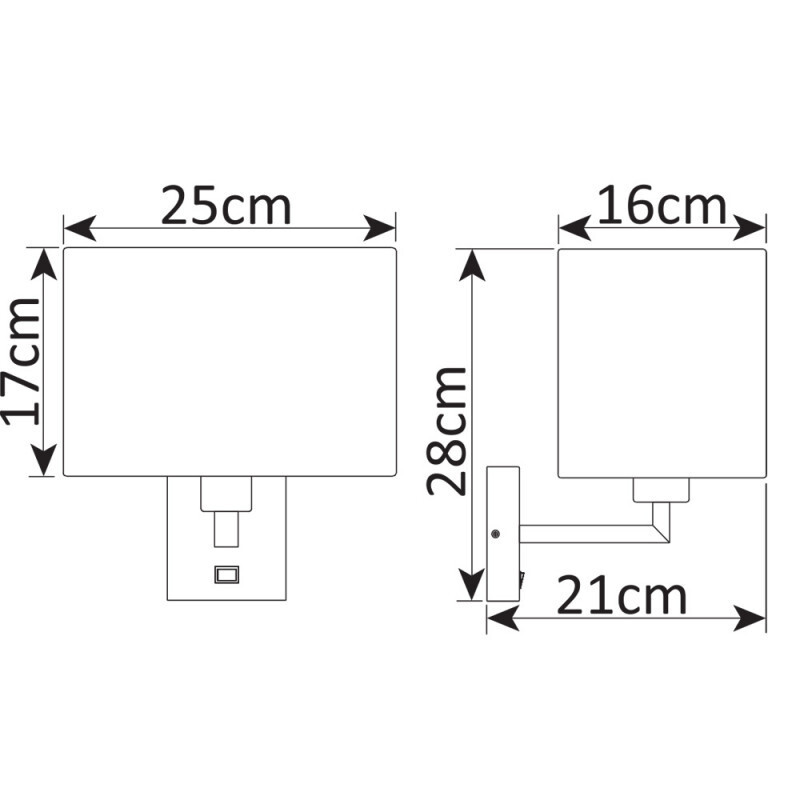 Бра Arte Lamp A9248AP-1AB