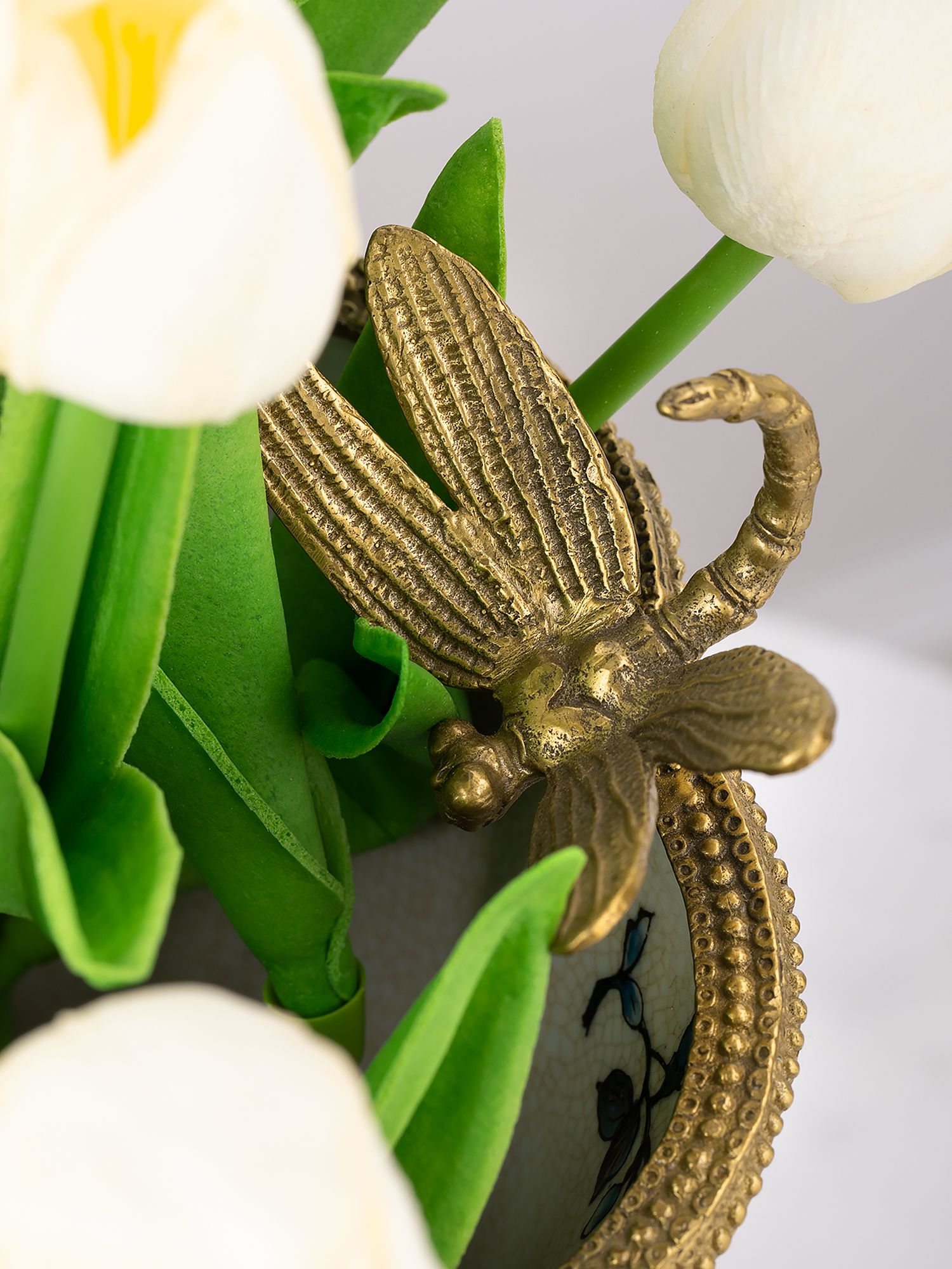 Ваза со стрекозой Glasar 31G1757/A1159HC/HX1611