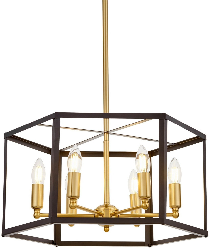 Подвесная люстра Lumina Deco LDP 1142-6 BK+MD