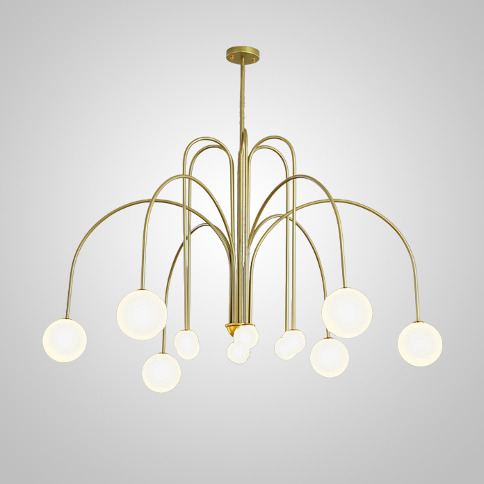 Потолочная люстра DAY L12 D100 Gold by ImperiumLoft