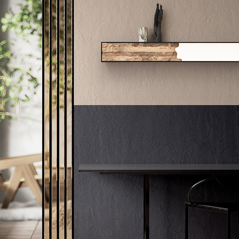 Настенный светильник ALBA L120 Light brown by ImperiumLoft