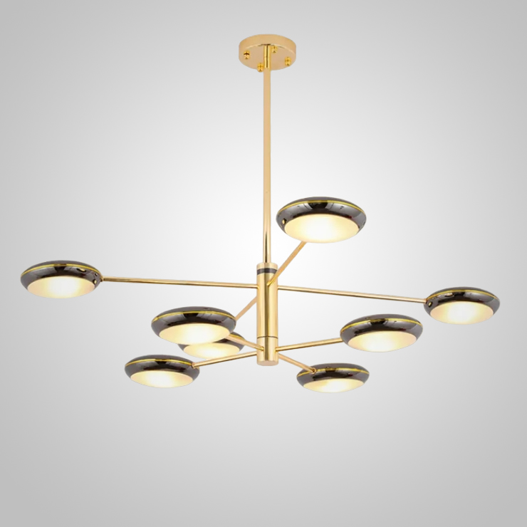 Люстра на штанге DRAMMEN D90 Black by ImperiumLoft