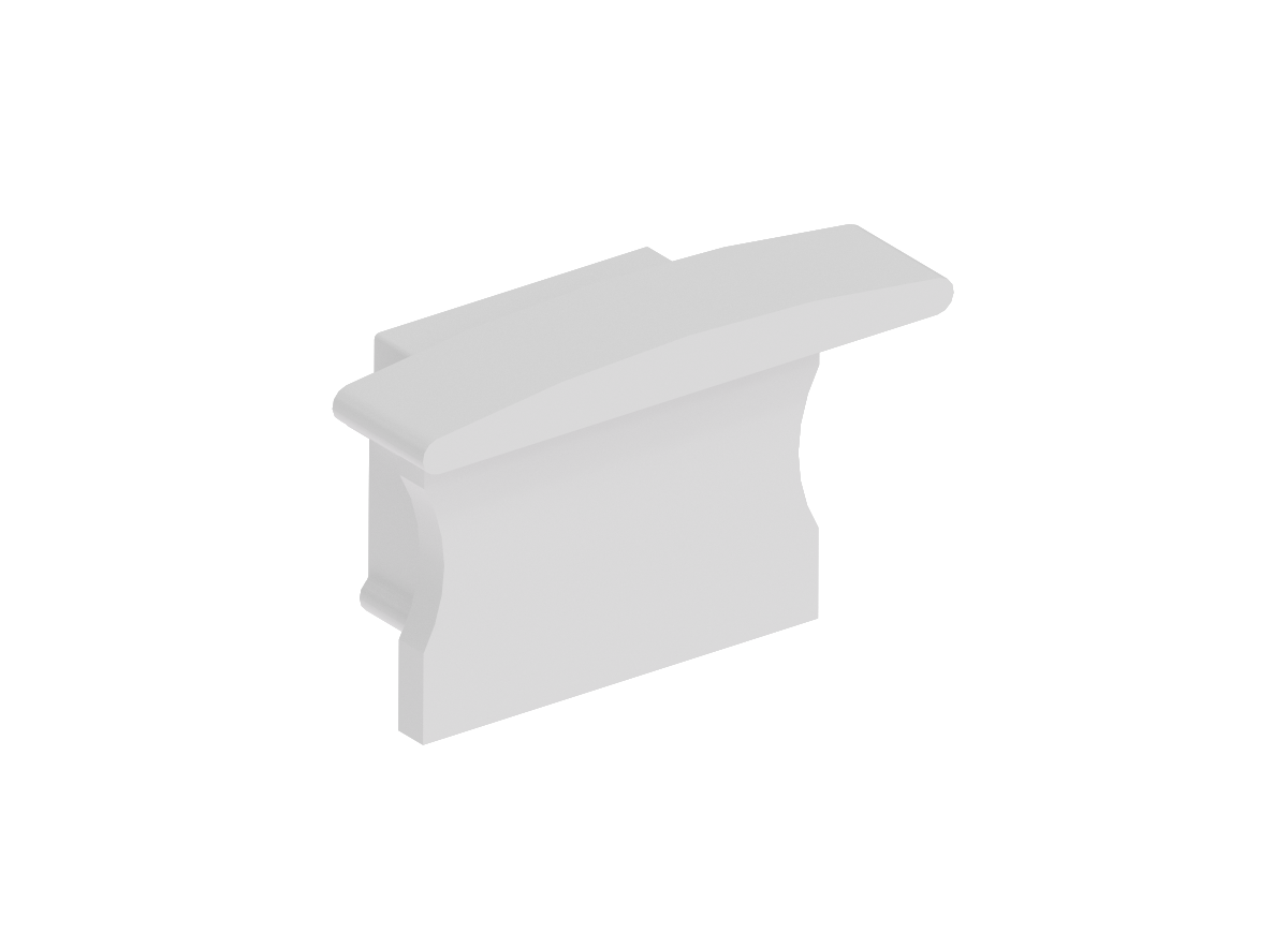 Боковая  глухая заглушка для профиля Donolux DNCAP18501RAL9003