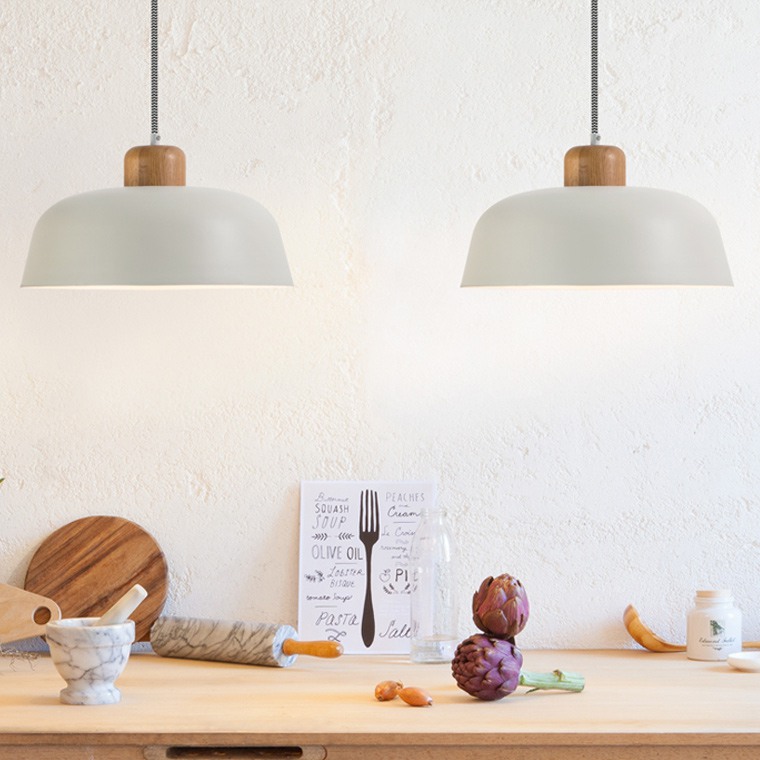 Подвесной светильник WILLES D30 White Dark Brown by ImperiumLoft
