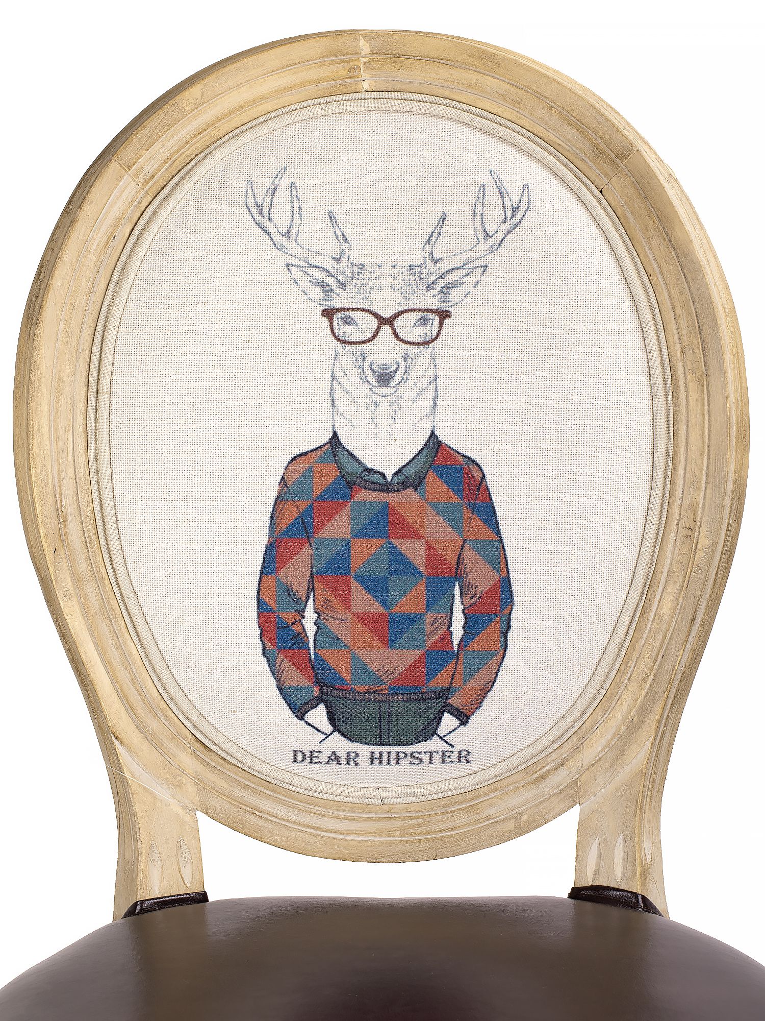 Стул Олень в свитере Glasar 51-048