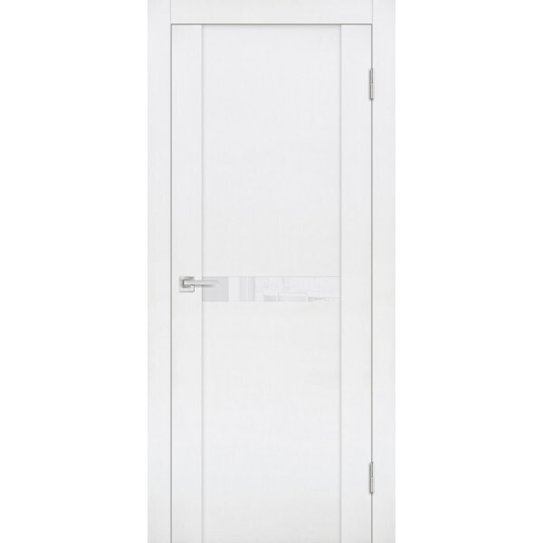 Межкомнатная дверь Graf PST-3 белоснежный лакобель белый бархат (2000 х 600)