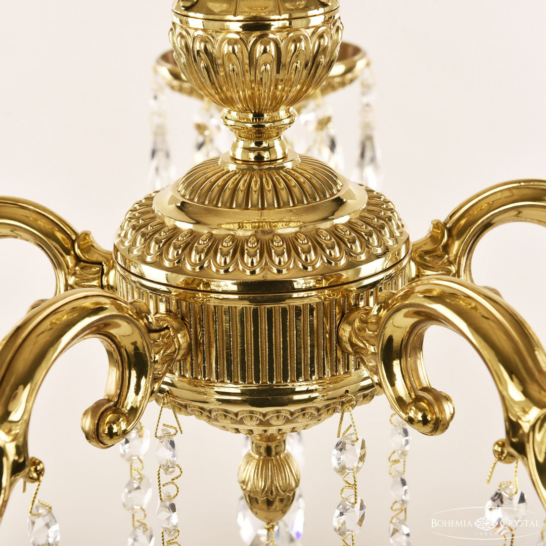 Люстра бронзовая с хрусталём 75101/5/175 A G