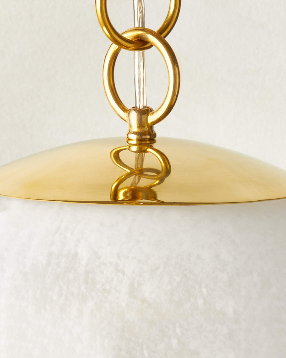 Золотой подвесной светильник Мэйси Louvre Home LHLPN090324SWL