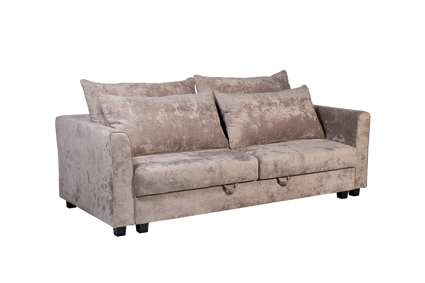 Диван Marco трехместный раскладной серо-бежевый Garda Decor MARCO 2K-СЕРО-БЕЖЕВЫЙ-Cru03+Cru03