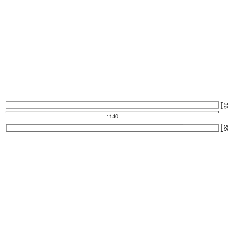 Встраиваемый светильник Via EVO 1140 51W 4000K черный PRISM. Faro
