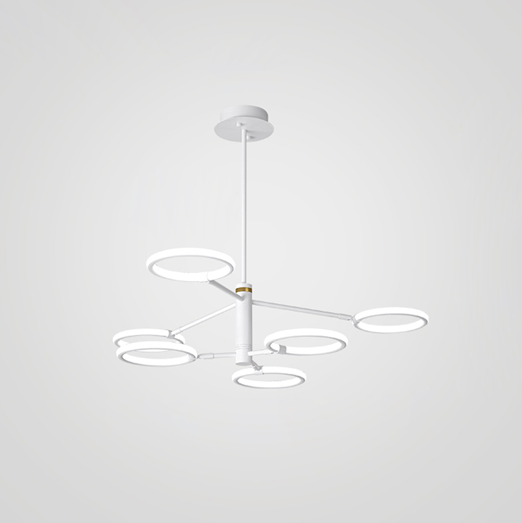 Люстра на штанге RINGLETS B White by ImperiumLoft