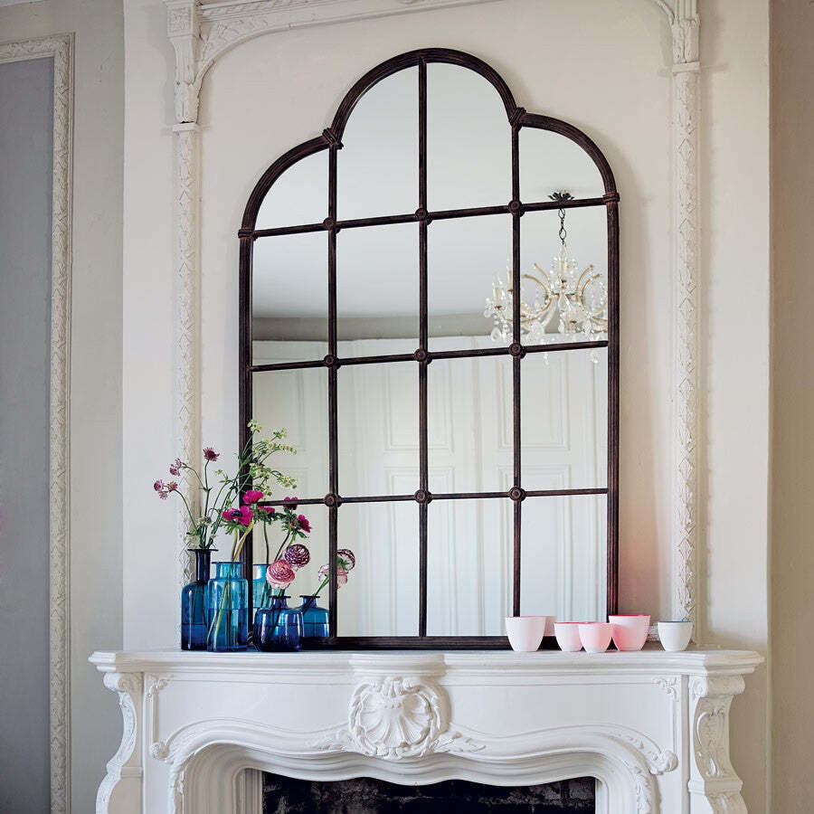 Настенное зеркало в форме окна Лоуренс Louvre Home LHMF14