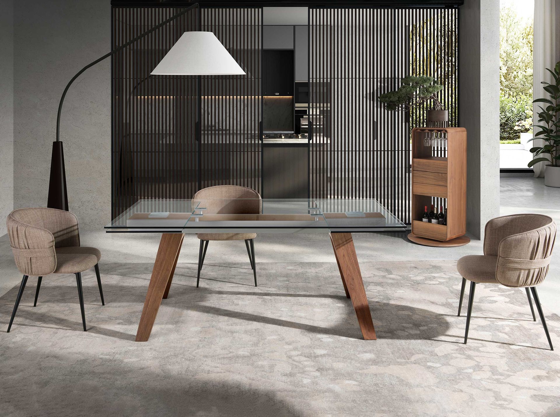 Стул 4146/DC917A коричневый тканевый Angel Cerda