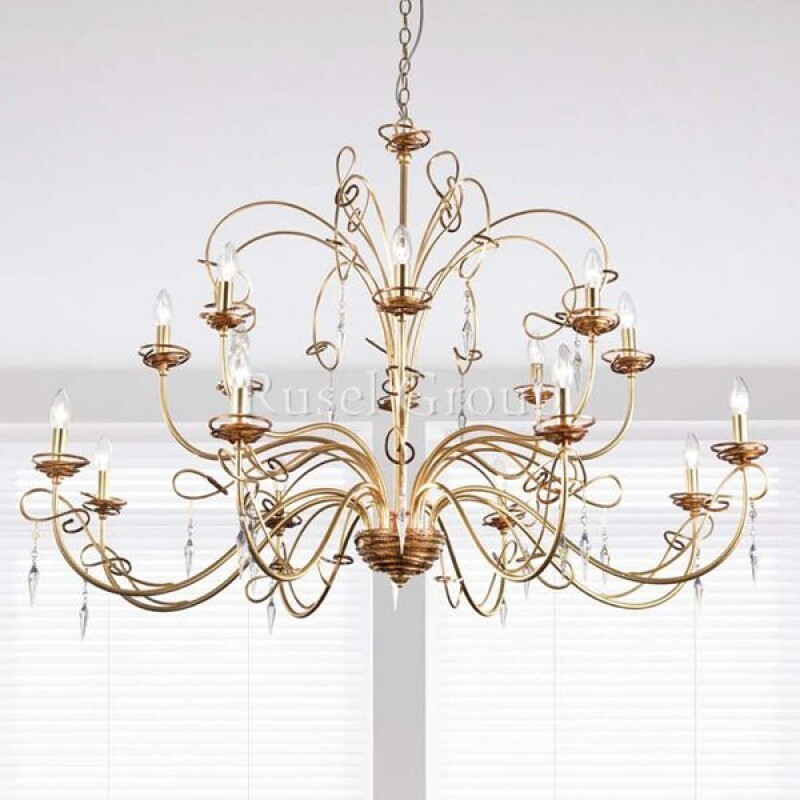 Люстра Masca Mozart 1874/16 Oro cannella