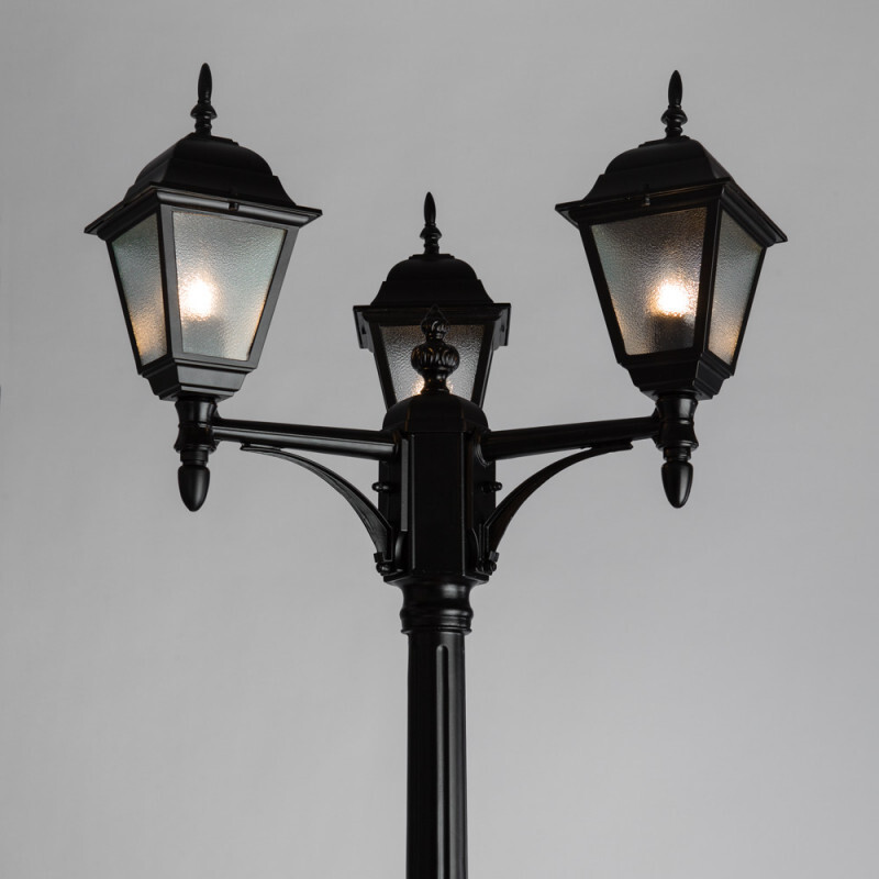 Садовый светильник Arte Lamp A1017PA-3BK